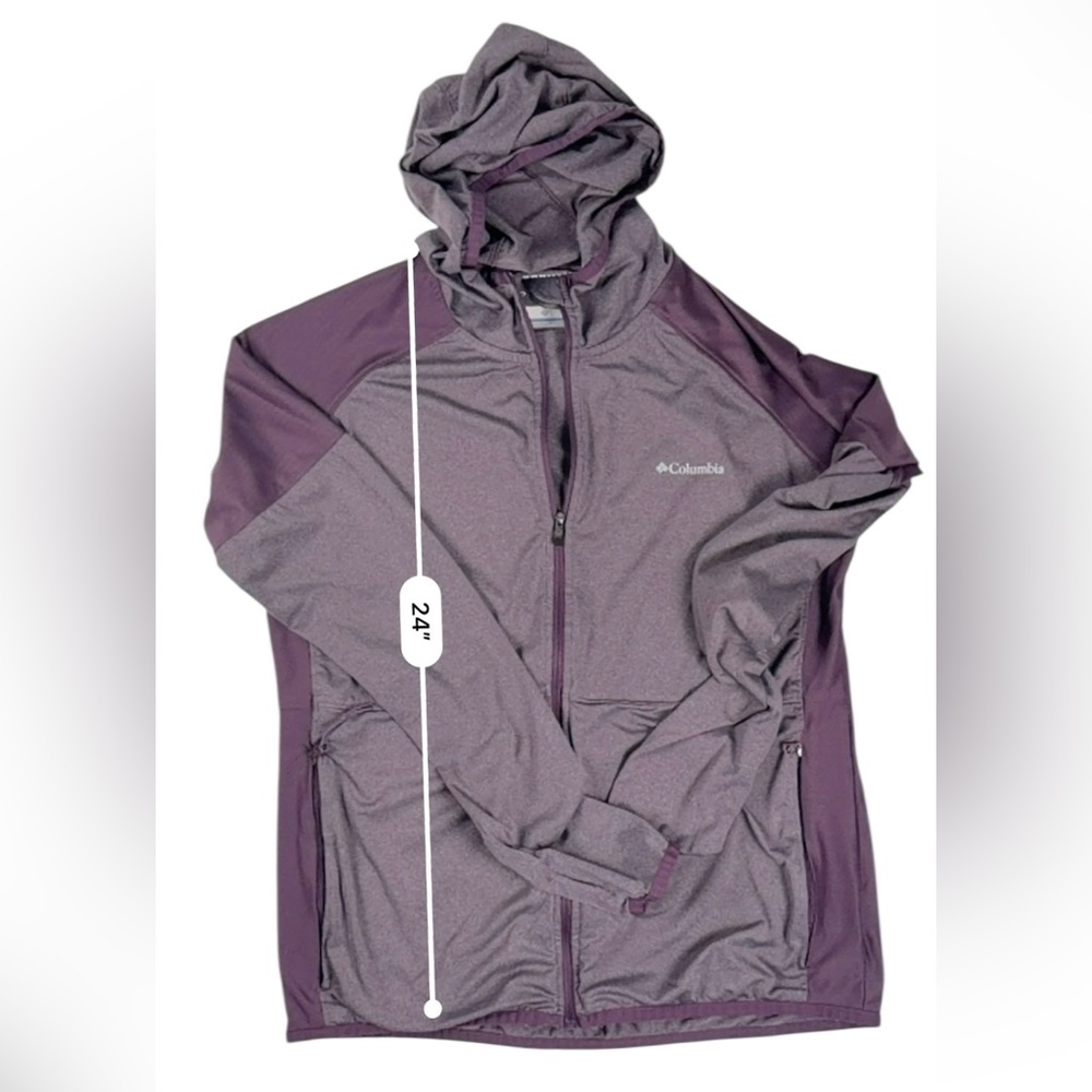 Columbia Women’s Hooded Performance Jacket – Plum Purple – Size L - Picture 14 of 17